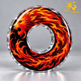 Linh thú - Sói - Sư tử - Phượng hoàng (2 mẫu) | Shinai Tsuba Độc Quyền Sengoku Samurai 