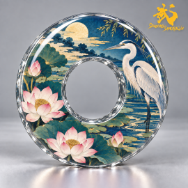 Hasuike no Sagi - 蓮池の鷺