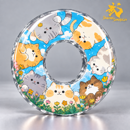 Neko no Hanazono - 猫の花園 | Shinai Tsuba Độc Quyền Sengoku Samurai 