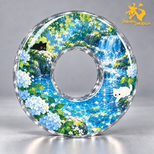 Mèo - Hoa lá và phong cảnh - Nhóm 2 | Shinai Tsuba Độc Quyền Sengoku Samurai 