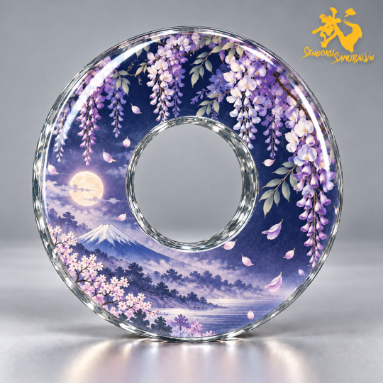 Hoa lá - Thiên nhiên - Nhóm 3 (3 mẫu) | Shinai Tsuba Độc Quyền Sengoku Samurai 