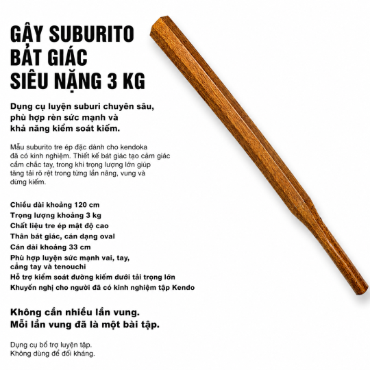 SUBURITO 3KG BÁT GIÁC SIÊU NẶNG 