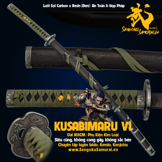 KUSABIMARU 1 (Sekiro: Shadows Die Twice)  | Kiếm Nhật Phi Kim Tổng Hợp 