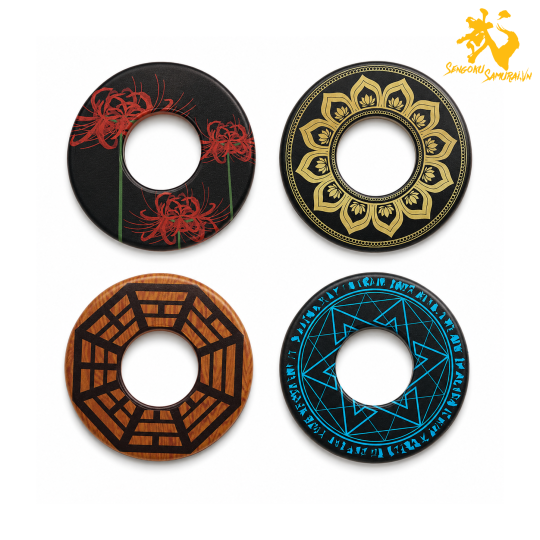 BINGAN | Shinai Tsuba Shinai Họa Tiết Nhật – Ma Pháp Trận / Quẻ Tượng / Liên Hoa / Bỉ Ngạn Hoa 