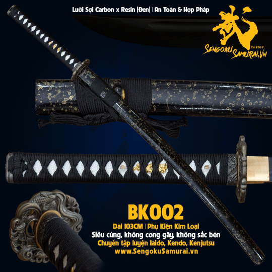 BK002 | Kiếm Nhật Phi Kim Tổng Hợp 