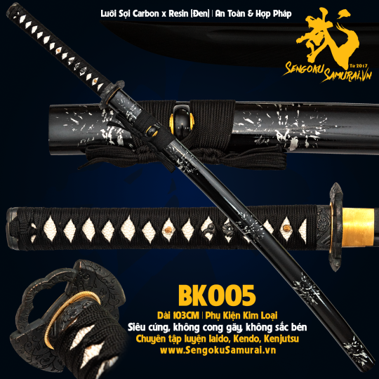 BK005 | Kiếm Nhật Phi Kim Tổng Hợp 