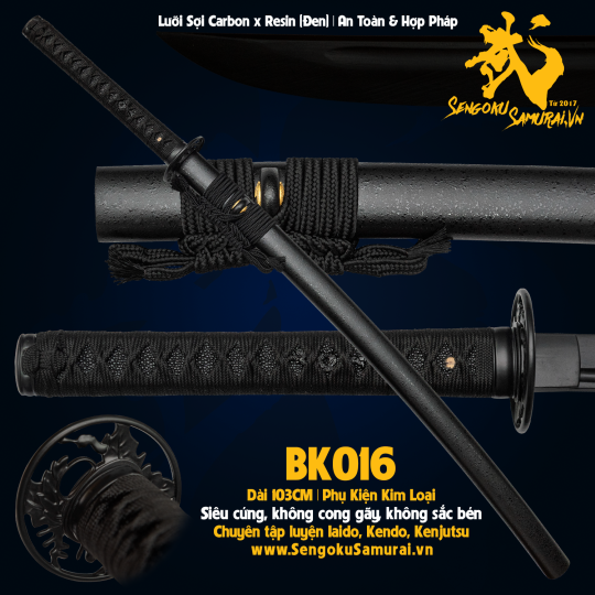 BK016 | Kiếm Nhật Phi Kim Tổng Hợp 