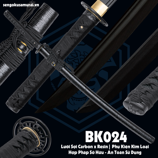 BK024 | Kiếm Nhật Phi Kim Tổng Hợp 