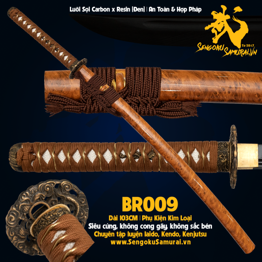 BR009 | Kiếm Nhật Phi Kim Tổng Hợp 