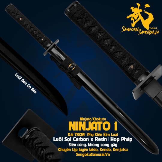 NINJATO 1 (78CM) | Kiếm Ninja Phi Kim Tổng Hợp 