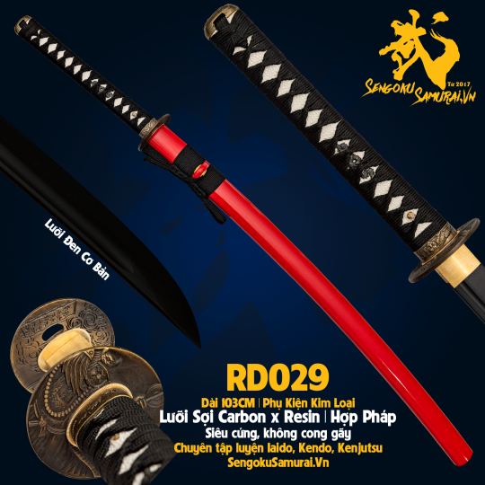 RD029  | Kiếm Nhật Phi Kim Tổng Hợp 
