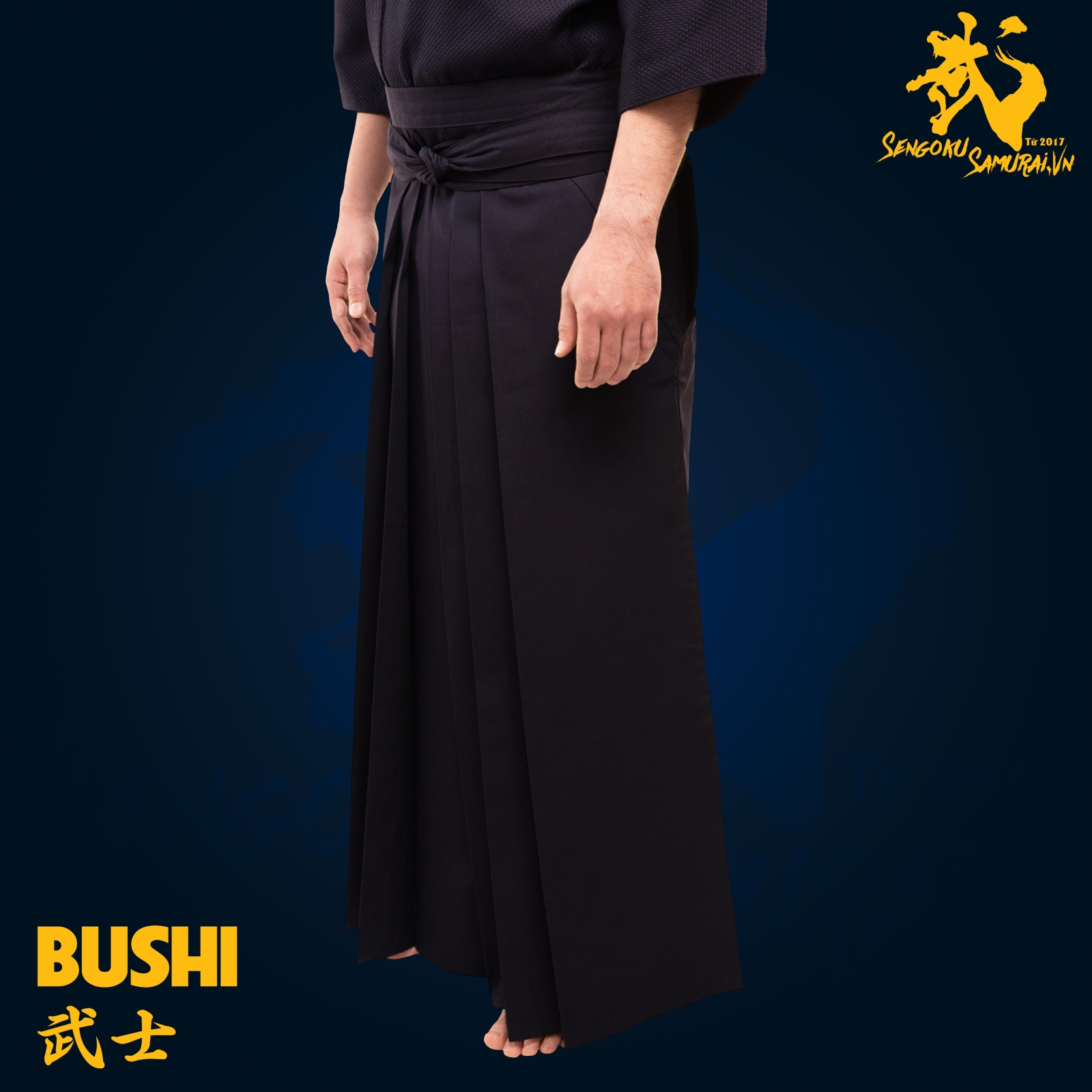 BUSHI-H (Quần) | #6000  Aizome  Hakama 