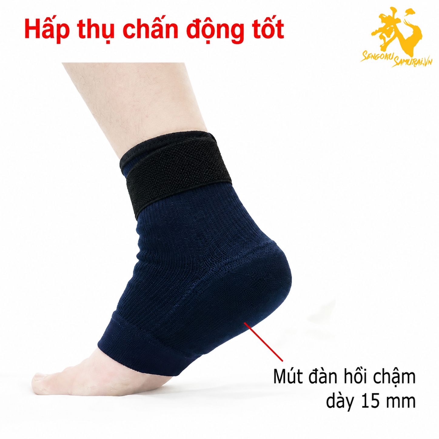 Bảo Vệ Gót Chân Kendo Nhật Bản KA-2V – Có Đai Cố Định 