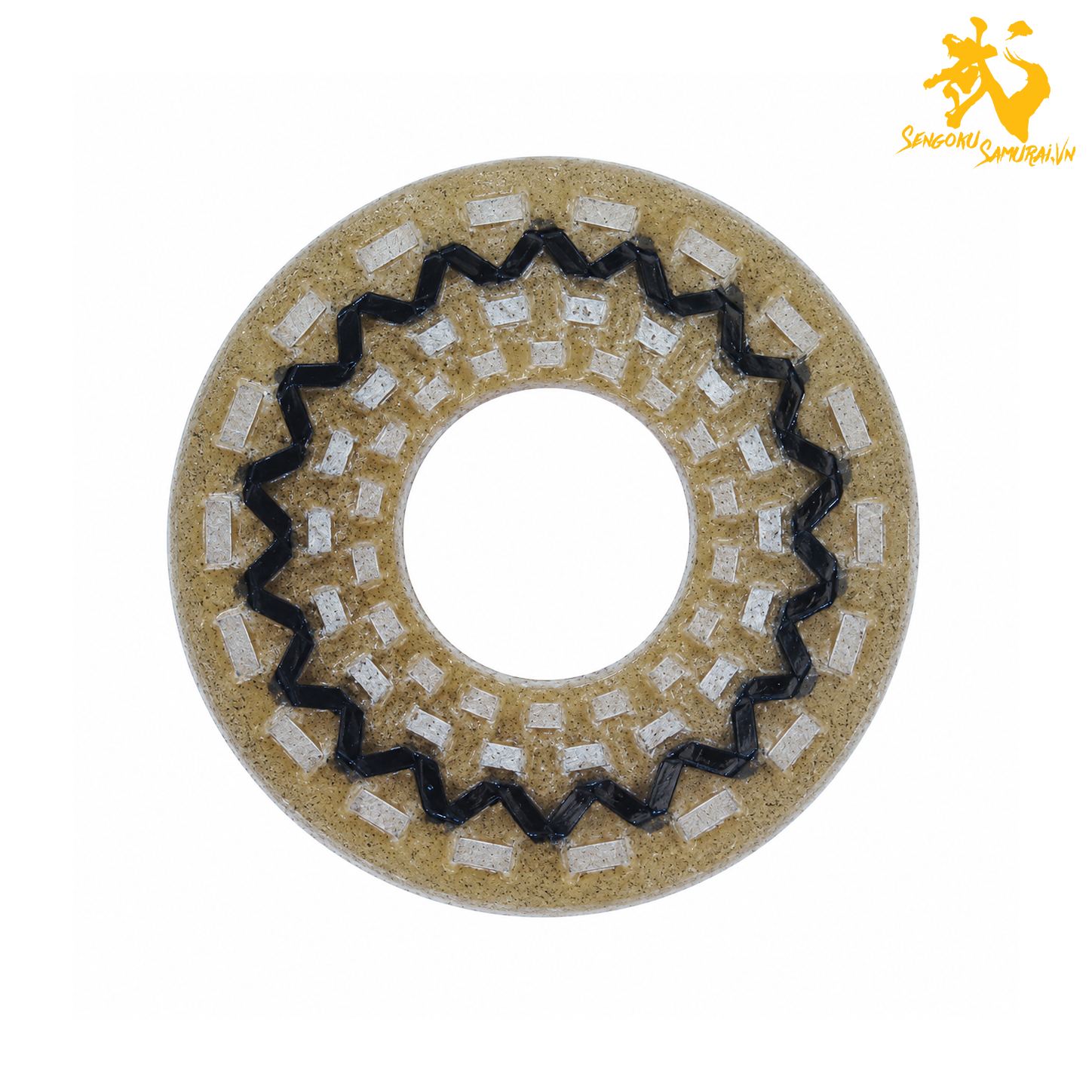 HADA | Shinai Tsuba Da Bò Khâu Tay 
